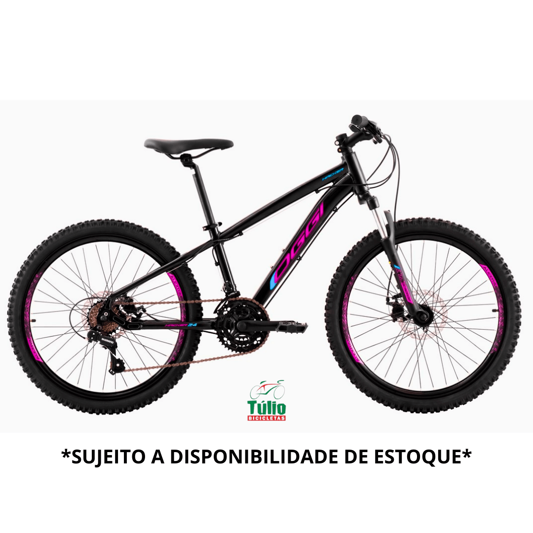 Bicicleta Aro 24 Feminina Hacker 21 marchas OGGI